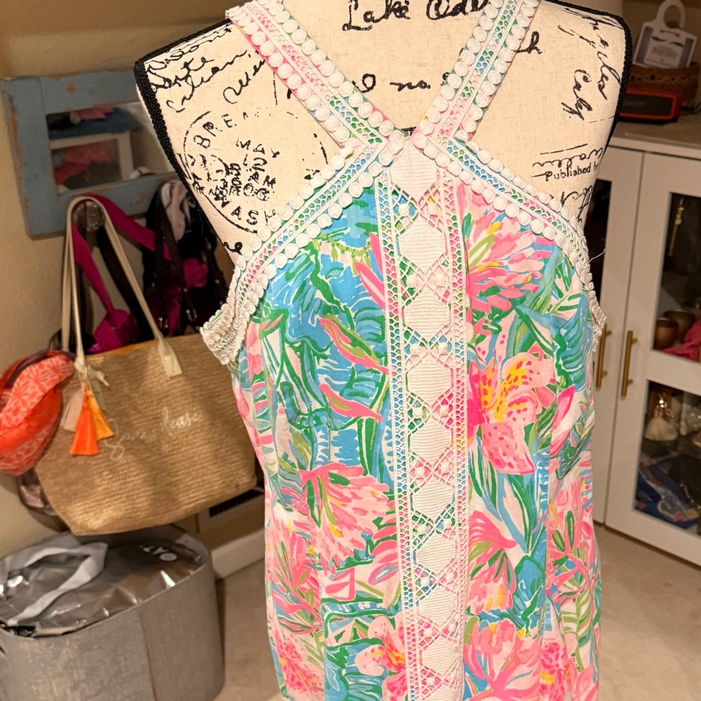 Lilly Puliter Vena Shift Dress XL EUC